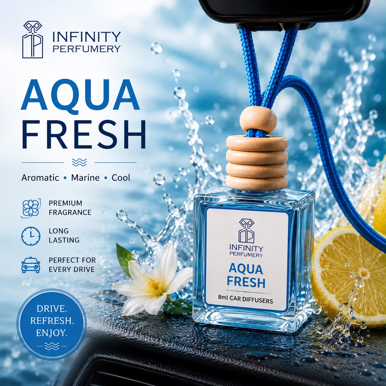 Aqua Fresh Car Diffuser 8ML